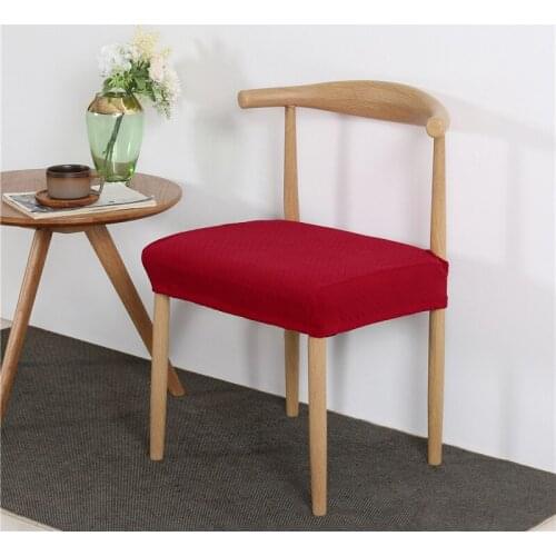 Fundas Para Cojines Solid Color Chair Cover Spandex Sillas De Oficina Removable Stretchable Simple Style Chair Cover