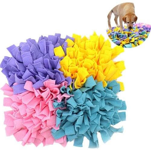 Pet Dog Snuffle Mat Nose Smell Training Sniffing Pad Dog Puzzle Toy Slow Feeding Bowl Food Dispenser Carpet Washable