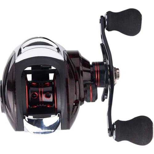 Baitcasting Reel 7.2:1Gear Rati 5+1BB Carbon Fiber,Metal Handle+EVA Grip Pill High-tech Innovation Baitcast Fishing Reels