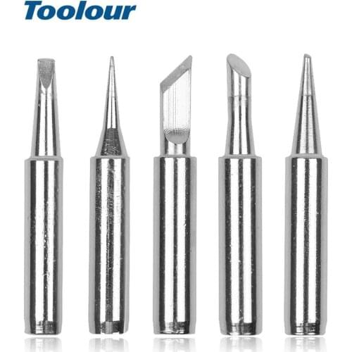 Toolour 10pcs/5pcs/lot 900M Series Lead Free Soldering Iron Head Tip Replacement Soldering Bit Welding Tool For DIY Rework
