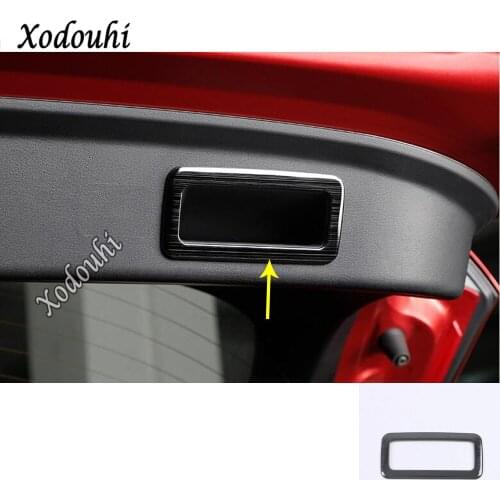 Car Body Sticker Rear Back Tail Trunk Back Handle Bowl Cover Detector Trim Frame Parts 1pcs For Mazda CX-30 CX30 2020 2021