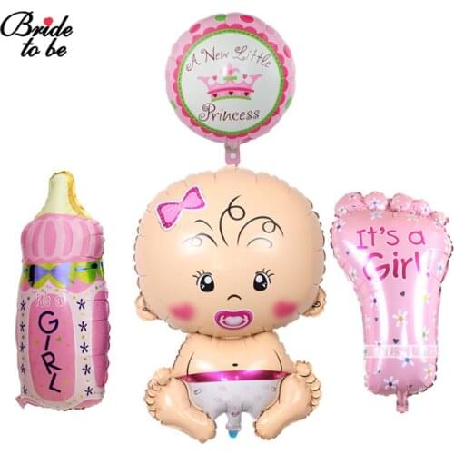 Bride to be 4pcs Baby birthday balloons Gender Reveal Girl or Boy Balloon baby shower Party Foil Balloons Birthday Party Decor