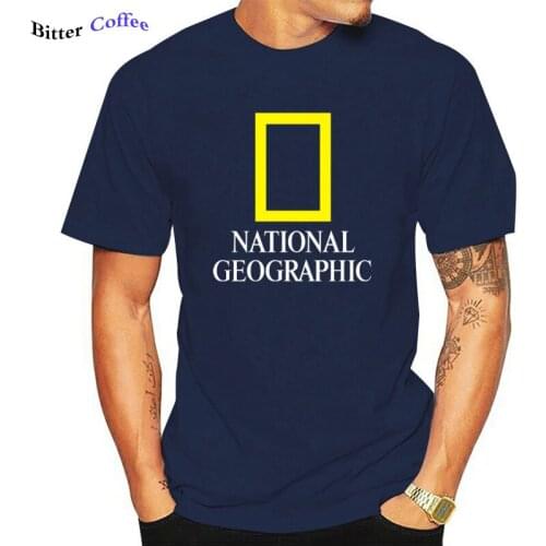 New National Geographic Printed T shirt Short Sleeve Investigation Expedition Scholar Men T-Shirt Summer Brand Tshirt Plus Size