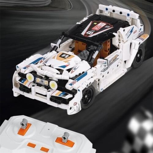 New Xingbao 21007 RC Car Series 2.4G 478pcs White Flash Sport Car Remote Control Car Building Blocks MOC Bricks Educational Toys