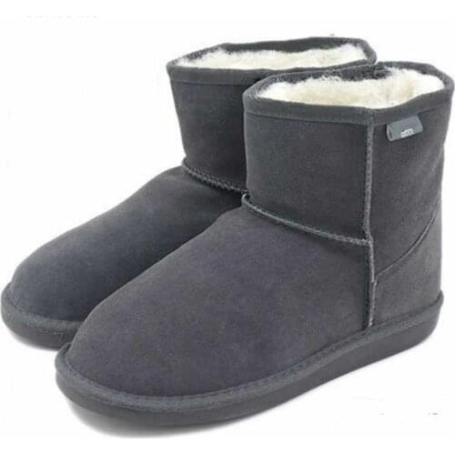 NEW EMYEMU mini style Cow-Suede Genuine with 100% Wool inner Winter Snow Boots Winter Shoes 5color ankle boots women snow boots