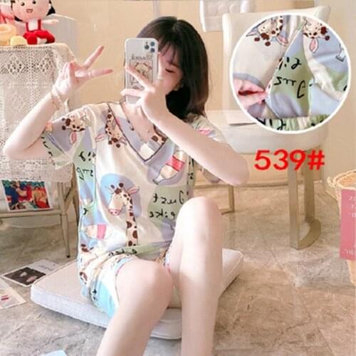 Maternity Short Sleeved Breastfeeding Nursing Room Wear Sleepwear Nightie Mother Nightwear Breast Feeding Pajamas Pregnancy PJS