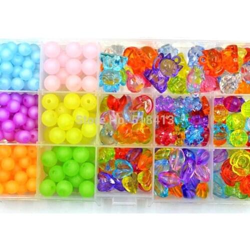 Gift girl children suit Colorful Doll Beaded Material Diy Manual Wear Beads Hand Catenary Tenth Birthday Gift Girl Children Toys