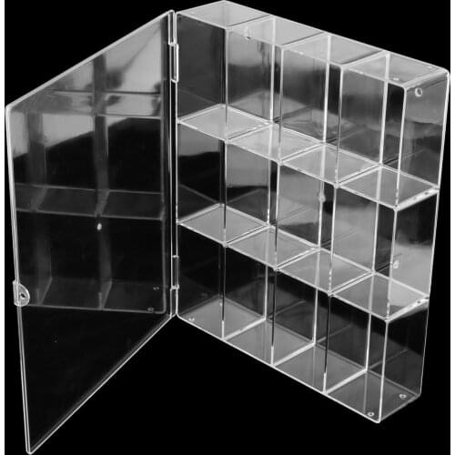 Transparent Acrylic Display Storage Case Cabinet Box ShowCase Dustproof For Garage Doll Model Figures Small Collectibles Toys