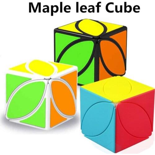 Qiyi Maple Leaf Cube 3x3x3 Sticker Color Cube Childrens Toy Fun Puzzle Gift Adult Toy Gift