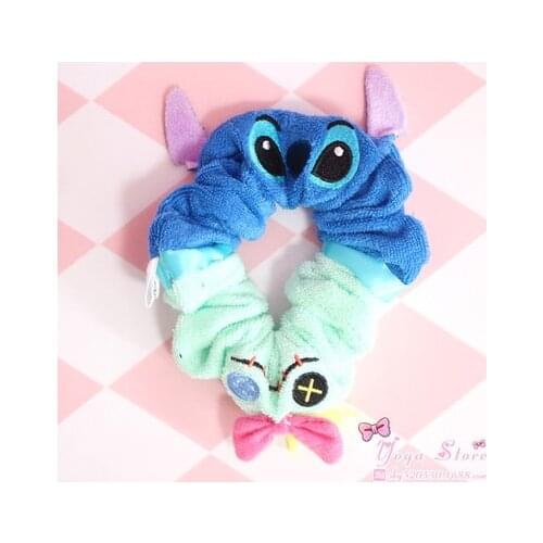 Disney princess Stitch cartoon hair rope doll Hair Accessories hair ring girl winnie rubber band head circle jewelry