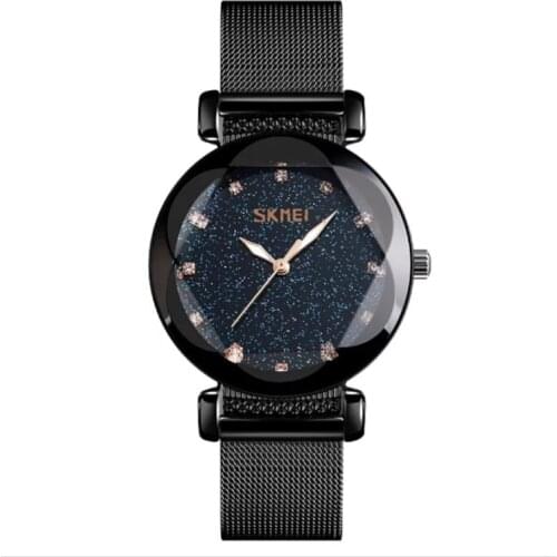 SKMEI Fashion Women Watches Quartz 3Bar Waterproof Watches Reloj Mujer Ladies Watch Stainless Steel Strap