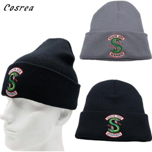 Riverdale Southside Jughead Jones Riverdale Cosplay Warm Beanie Hat Topic Exclusive Crown Knitted Cap Embroidery Hat Adult
