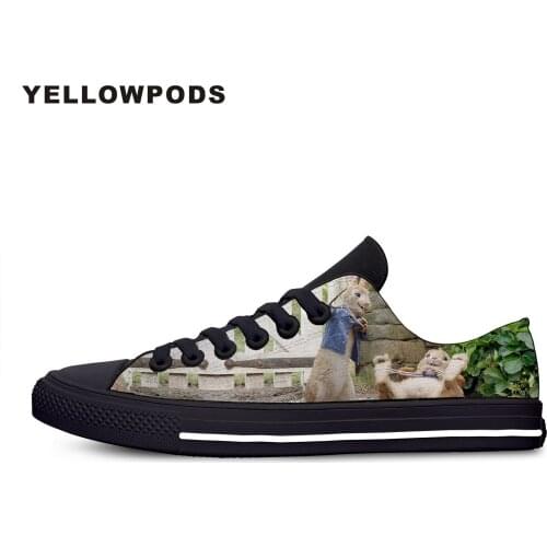 Mens Casual Shoes Fashion Hot Cute Handiness Funny Cartoon Fairytale MoviePeter Rabbit Customized Print Picture Couples Shoes