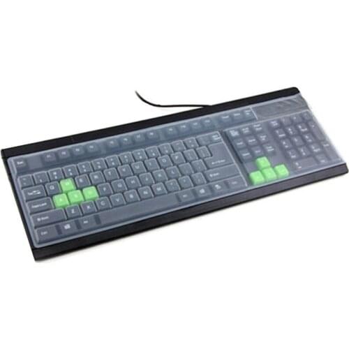 NewUniversal 108key-Keyboard Covers Silicone Desktop Computer Keyboard Cover Skin Protector Film Cover