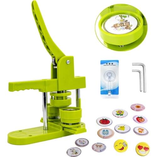 Badge Maker Machine Making Pin Button Press Cutter Circle Button Badge Machine Badge Button Making Kits