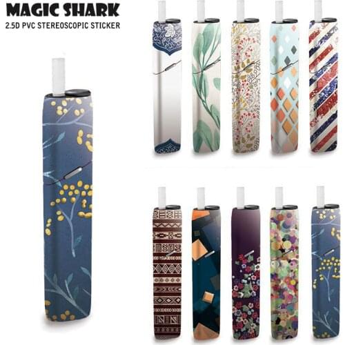 Magic Shark Leaf folk-custom For IQOS 3 Multi Electronic Cigarette Accessory Protection Cover Sticker For IQOS 3 Multi Skin