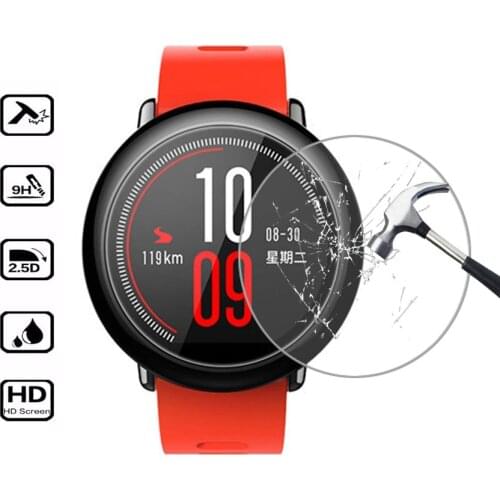 Tempered Glass Screen Protector Film For Xiaomi Huami Amazfit Pace 1 2 Verge Lite GTR 47mm 42mm T-rex Stratos 2s 3 Haylou Solar
