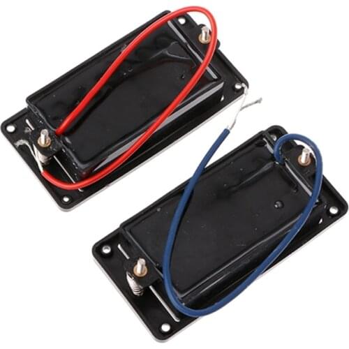 Guitar Pickup Humbucker Neck Bridge With Frame For LP Black 6String 77HC