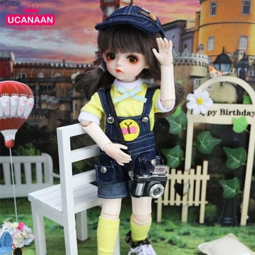 1/6 BJD SD Doll 30CM 18 Ball Joint Doll Handmade Body With Full Outfits Clothes Wig Shoes Makeup Best Birthday Gifts For Girls
