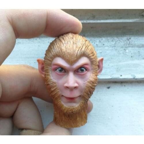 1:6 ScaleMale Body Journey To The West The Monkey King Sun Wu Kong Head Shape Carved For 12 Inches Action Figure
