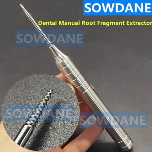 1pc Dental Elevator Flex Periotome Root Tooth Extraction Screw Dental Root Screw Extractor Sand Blasting Dental Extraction Tool