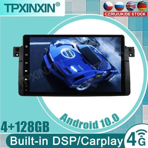 Android 10.0 AI Voice Control Auto Car Radio Multimedia Player GPS For BMW E46 Coupe (M3 Rover) 316i 318i no 2din dvd