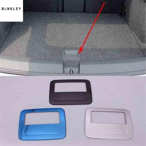 1pc Car stickers Stainless steel rear trunk shake handshandle decoration cover for 2018 2019 Volkswagen VW T-ROC car accessories
