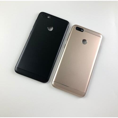 For Huawei Y6 Pro 2017 / P9 lite mini Housing Battery Cover Back Case For SLA L02 L22 L03 Power Volume Button+camera len+logo