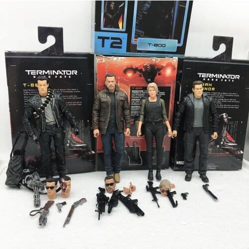 Terminators 2019 Sarah Conner Elder Arnold Schwarzenegger Movie Dark Destiny Genesis Arnold Deluxe T2T800 Action Figure Toy