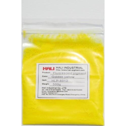 Fluorescent pigment,fluorescent powder,nail polish pigment,item:HLP-8012,color:golden yellow1lot=500g,shipping by Fedex