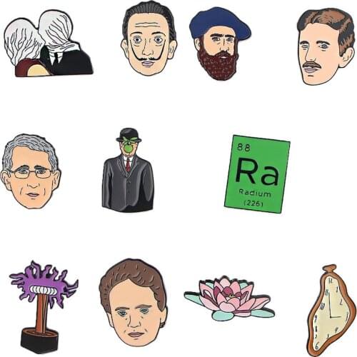 K2240 Art Enamel pins Funny Anime Brooch Bag Clothes Lapel Pin Badge Anime series Jewelry Gift