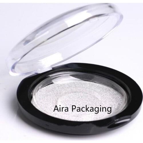 30pcs/lot D75*H25mm Round Empty False Eyelashes Storage Box DIY Elegant Empty Eyelashes Refillable Case Arcylic Eyelashes Jar
