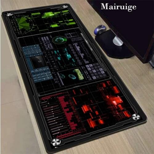 Mairuige Cool DJ Workbench Large Size 400X900CM Gaming PC Lockedge Mouse Pad Z Keyboard Desk Mat Macbook Mousepad Natural Rubber