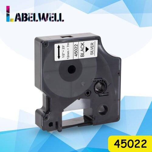 Labelwell 45022 Compatible Dymo D1 label tape 45022 ribbon cassette repalce for Dymo LM 160 LM 280 260D 220P 120P label printer
