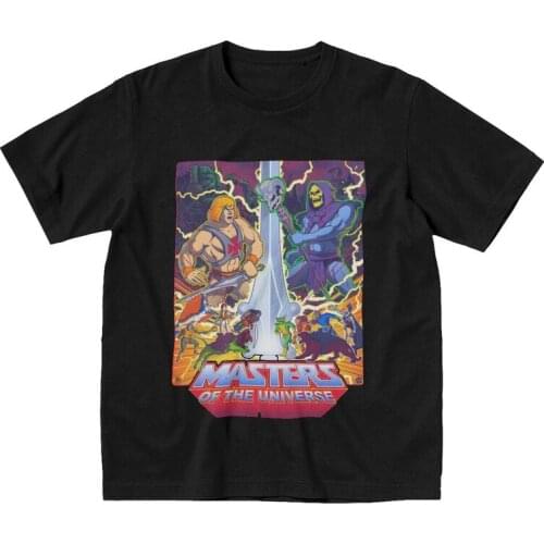 Vintage He-Man And The Masters Of The Universe Tshirt Men Short Sleeve Printed T Shirt Stylish Skeletor T-shirts Cotton Tee