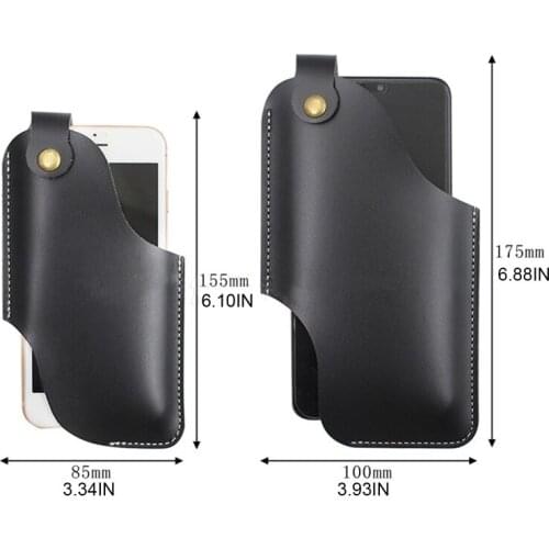 Men Phone Carrier Belt Hip Pouch Hanging Waist Bag Holster Wallet PU Leather 20CA