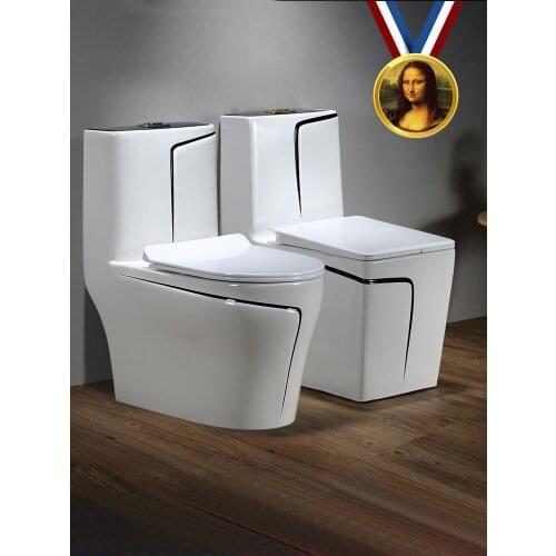 Mona Lisa Ordinary Household Flush Toilet Color European Ceramic Pumping Personality Siphon Toilet