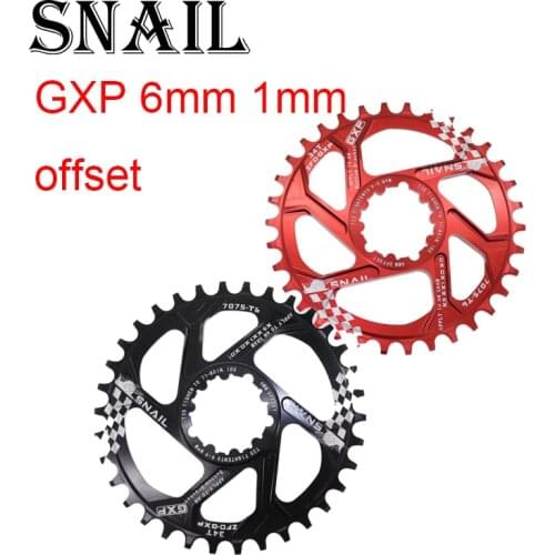 Snail GXP Chainring 6mm / 1mm offset round eagle 30t 32 34 36 38 40 X9 X0 XX1 XO1 MTB Bike Chainwheel Tooth Plate for sram gxp