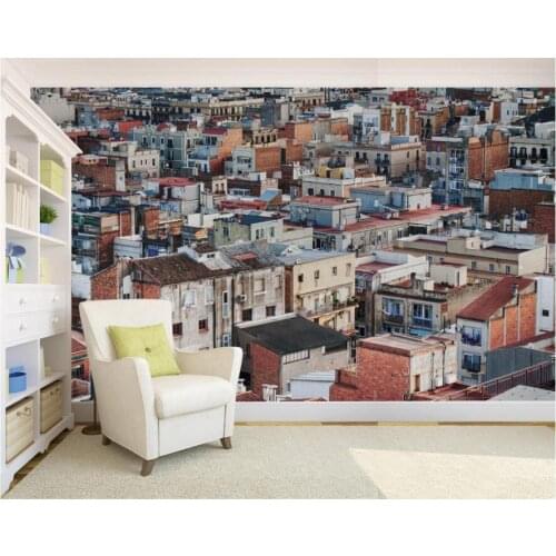 Custom photo 3d wallpaper Tooling Hotel City Town tv background living room home decor 3d wall murals wallpaper for walls 3 d