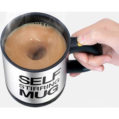 Self Stirring Mug Coffee Mug Cup 400 ML Automatic Electric Coffee Cup Stainless Steel Mugs Coffee Mixing Drinking Mixer KC1227