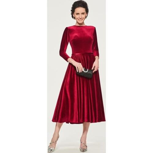 Женские платья ниже колена Tanpell China At AliExpress