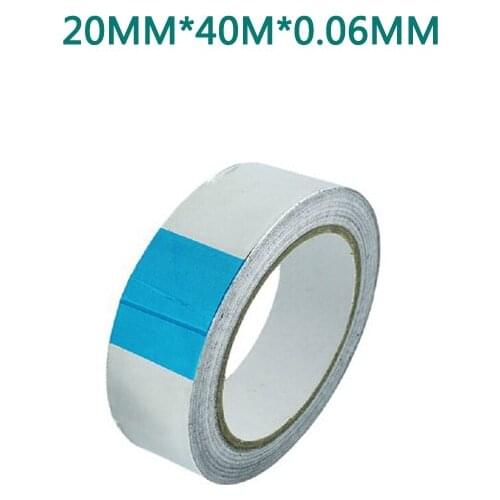 20mm * 40m High Temperature Aluminum Foil Tape Aluminum Foil Tape Aluminum Foil Shielding Radiation BGA Thermal Paper