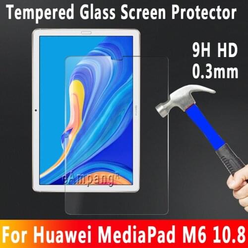 For Huawei MediaPad M6 10.8 Screen Protector Tempered Glass 0.3mm 9H HD Tablet Explosion-proof Screen Protective Glass Film