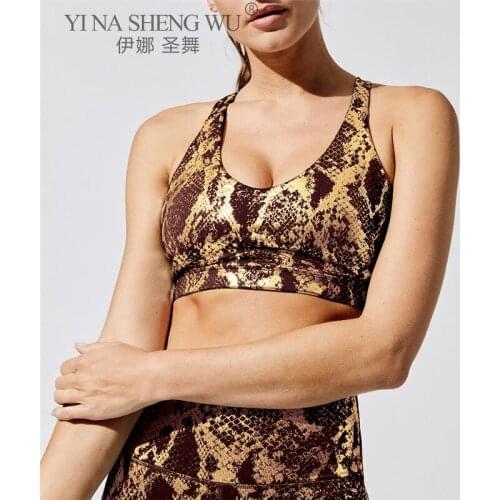 Sexy Sports Yoga Bra Serpentine Women Running Fitness Sport Brassiere Sport Push Up Yoga Bra Women High Impact Yoga Top Push Up