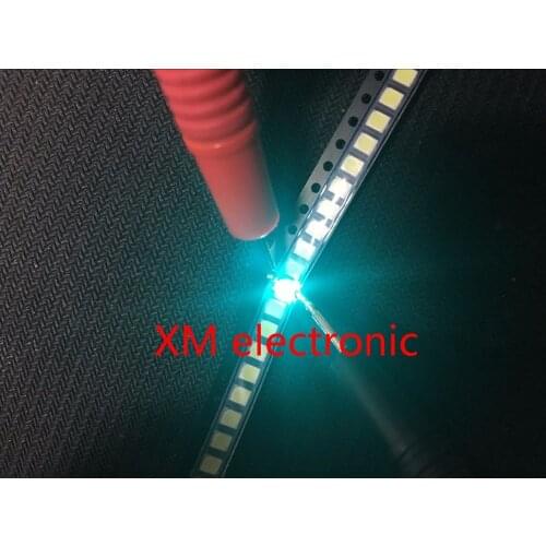 100PCS/LOT 3528 SMD LED lamp beads 1210 bright water blue (ice blue) 3528 Water-Blue (Ice blue) light LED light-emitting diode