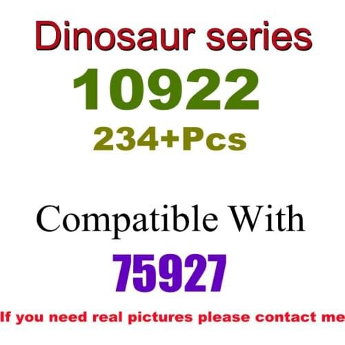 234Pcs 10922 Building Block Toy Dinosaur Series 75927 Assembled Building Block Childrens Toy Gifts