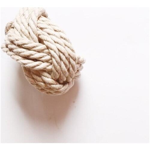 6pcs Model room natural jute napkin ring rope woven napkin buckle linen rope napkin ring