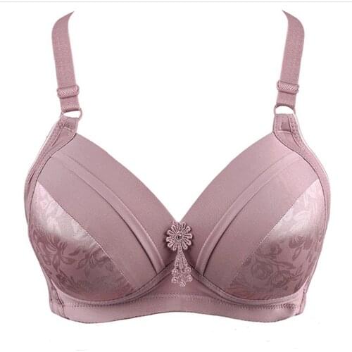 Hot Pregnant women breastfeeding bra sale new arrival Behind buckle genie plunge bra Lace Bra push up Large size 34-42