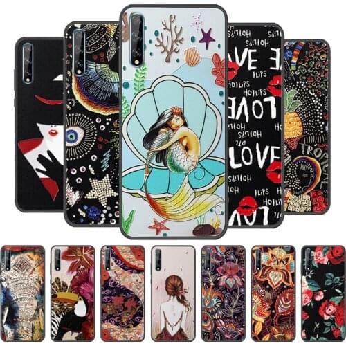 For Huawei Y8P 2020 Case 3D Emboss Silicone Soft TPU Back Cover For Huawei Y8P Case Phone Shell Bumper for Huawei Y 8P AQM-LX1