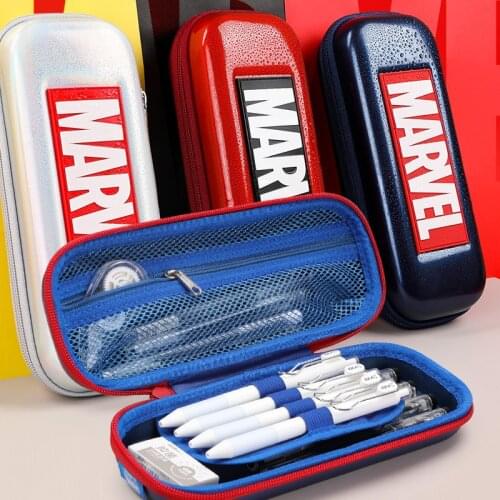 Disney Marvel Fashion EVA Student Stationery Box Cartoon Anime 3D Waterproof Multifunctional Simple Large Capacity Pencil Case